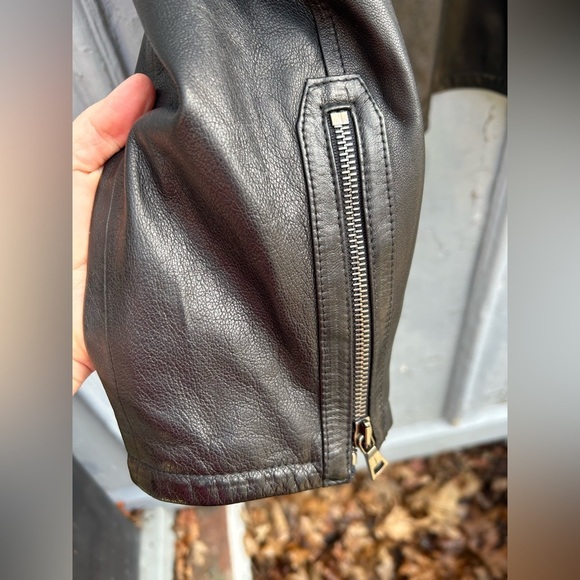 John Varvatos black sheepskin leather jacket, size 56 (XL) - Picture 9 of 11